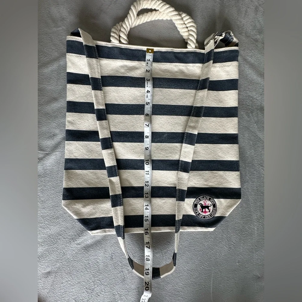 The Black Dog Striped Tote Bag - Picture 5 of 8